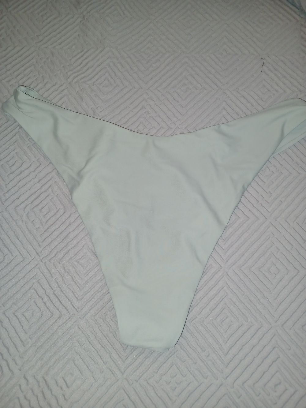 Women's High-Cut Bikini Bottom in Light Mint